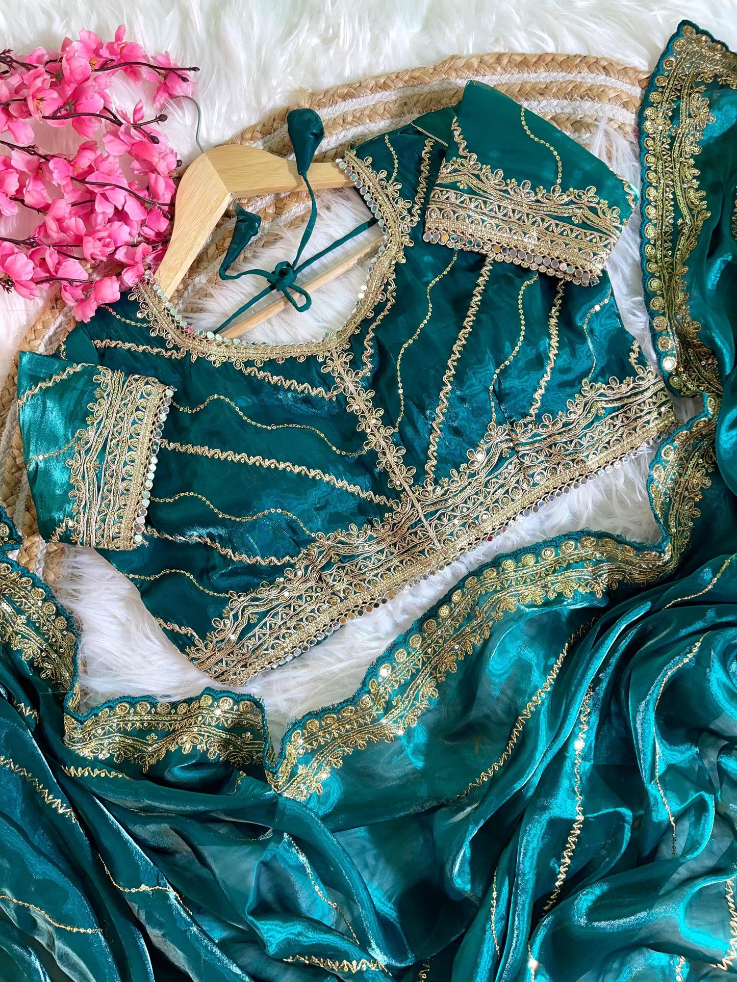 Soft Zimmy Choo Silk With Heavy Border Saree