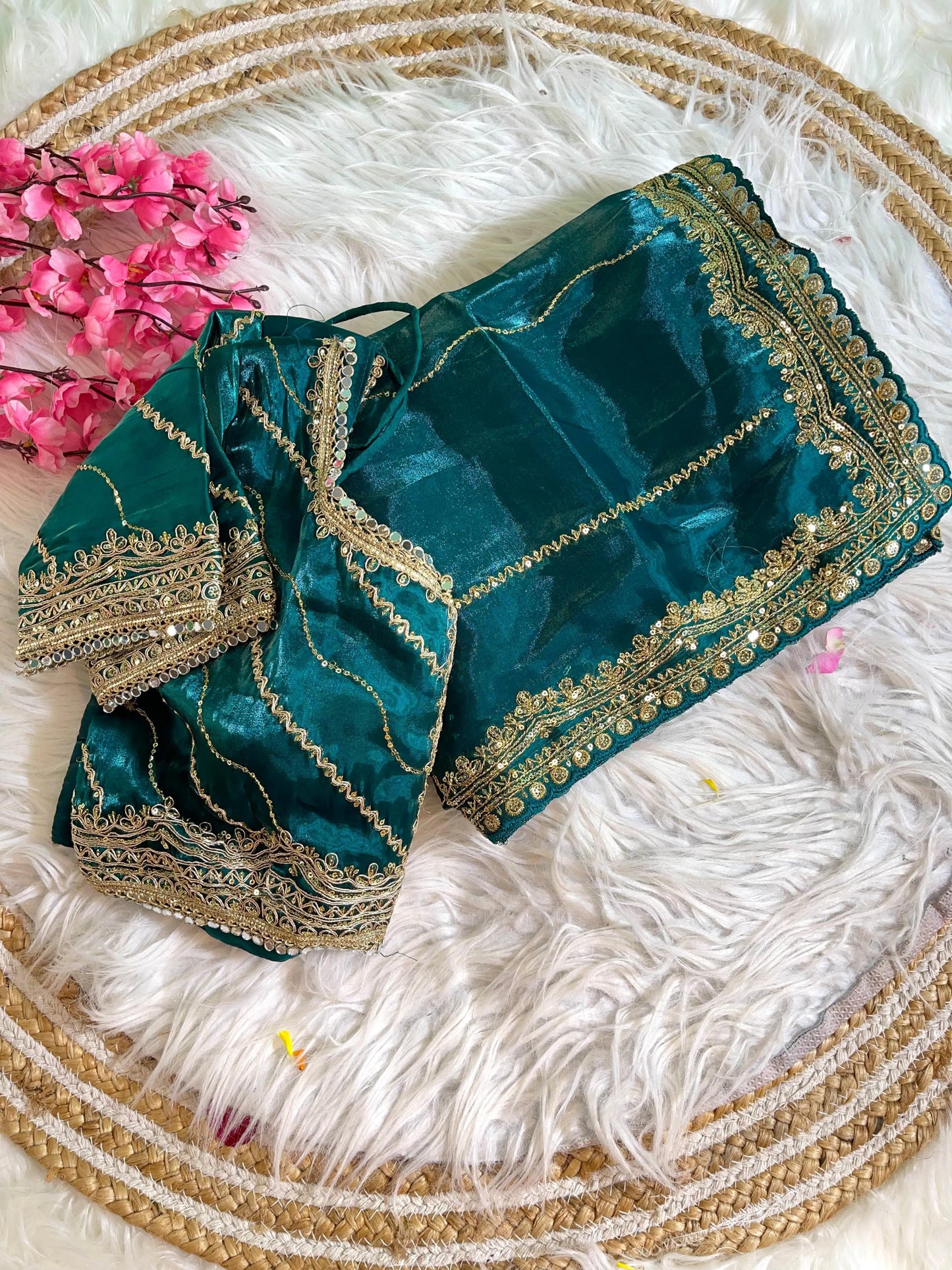 Soft Zimmy Choo Silk With Heavy Border Saree