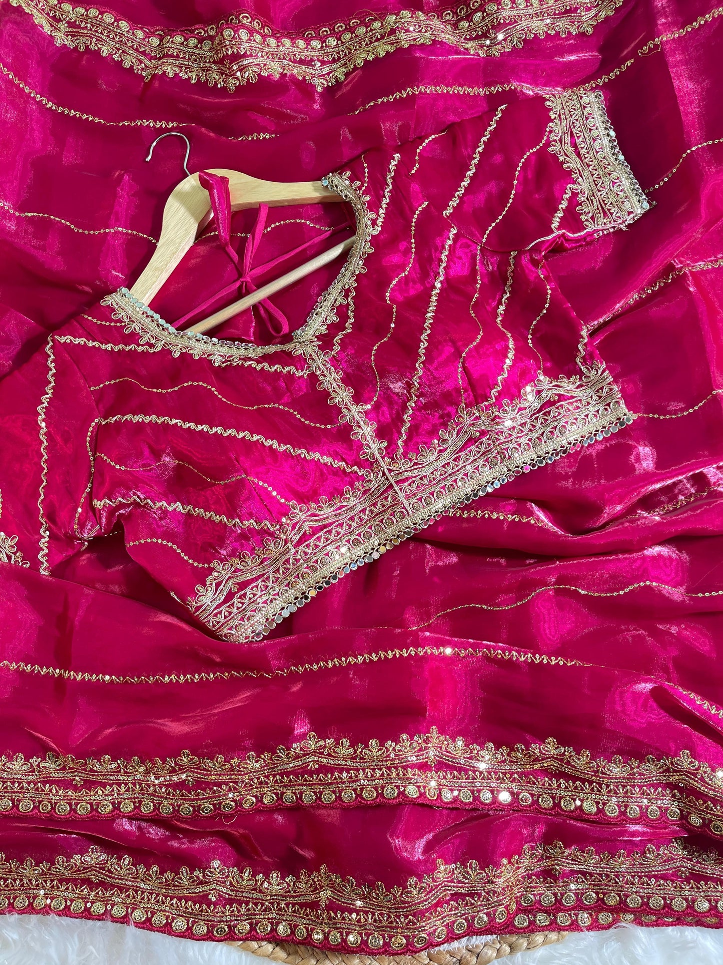 Soft Zimmy Choo Silk With Heavy Border Saree