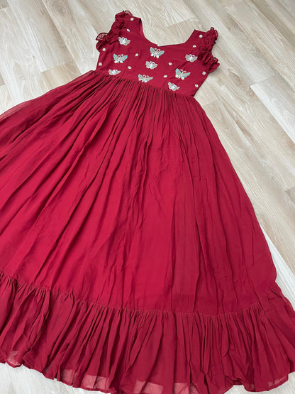 Faux Blooming  Multithreaded Gown