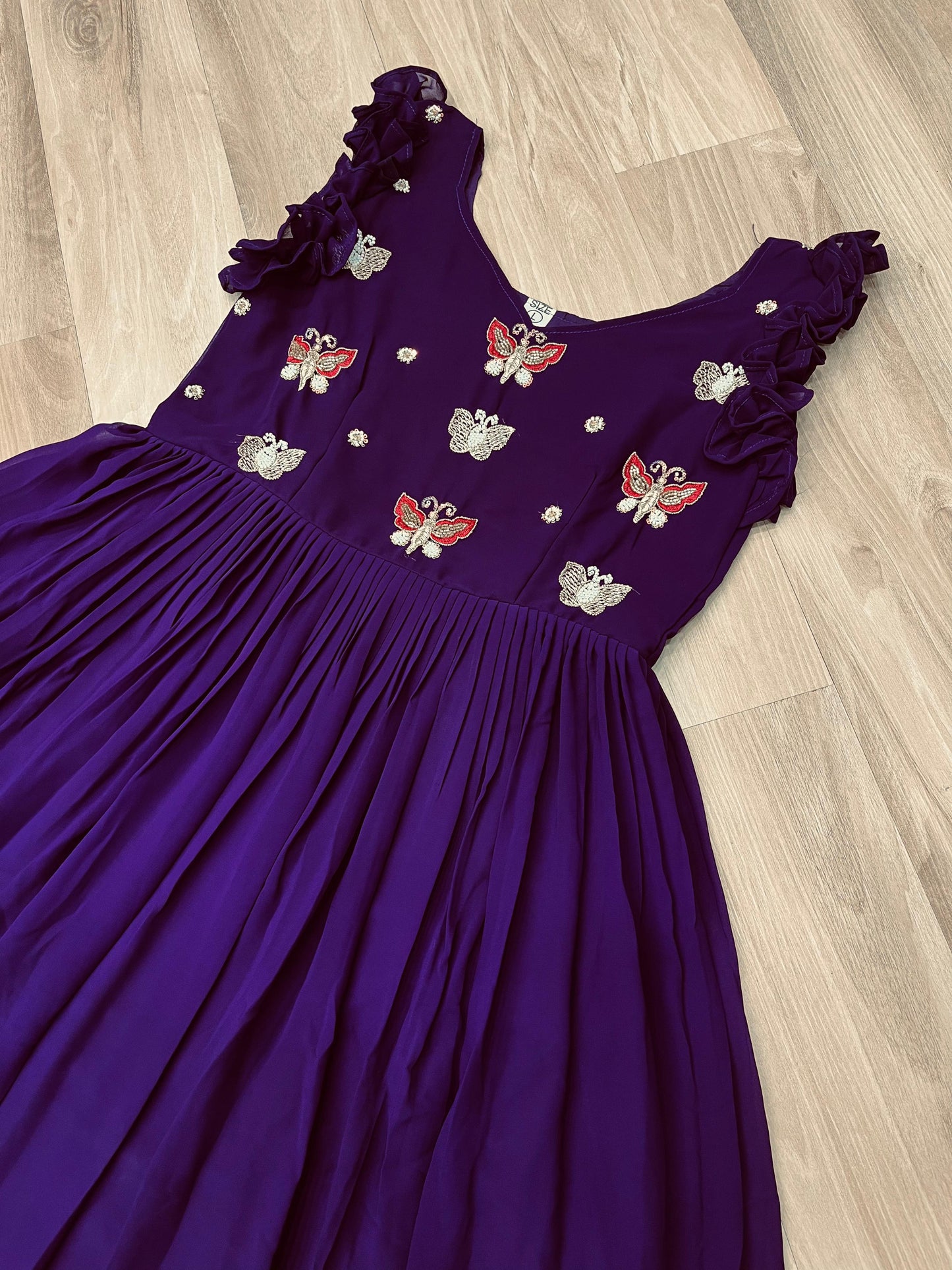 Faux Blooming  Multithreaded Gown