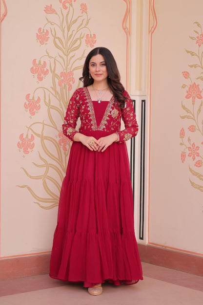 Rani Faux Blooming  Zari Work Gown