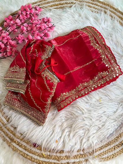 Soft Zimmy Choo SilK With Sequins Work Saree