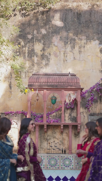 Beautiful Star Georgette Gown With Sequins Embroidered Dupatta